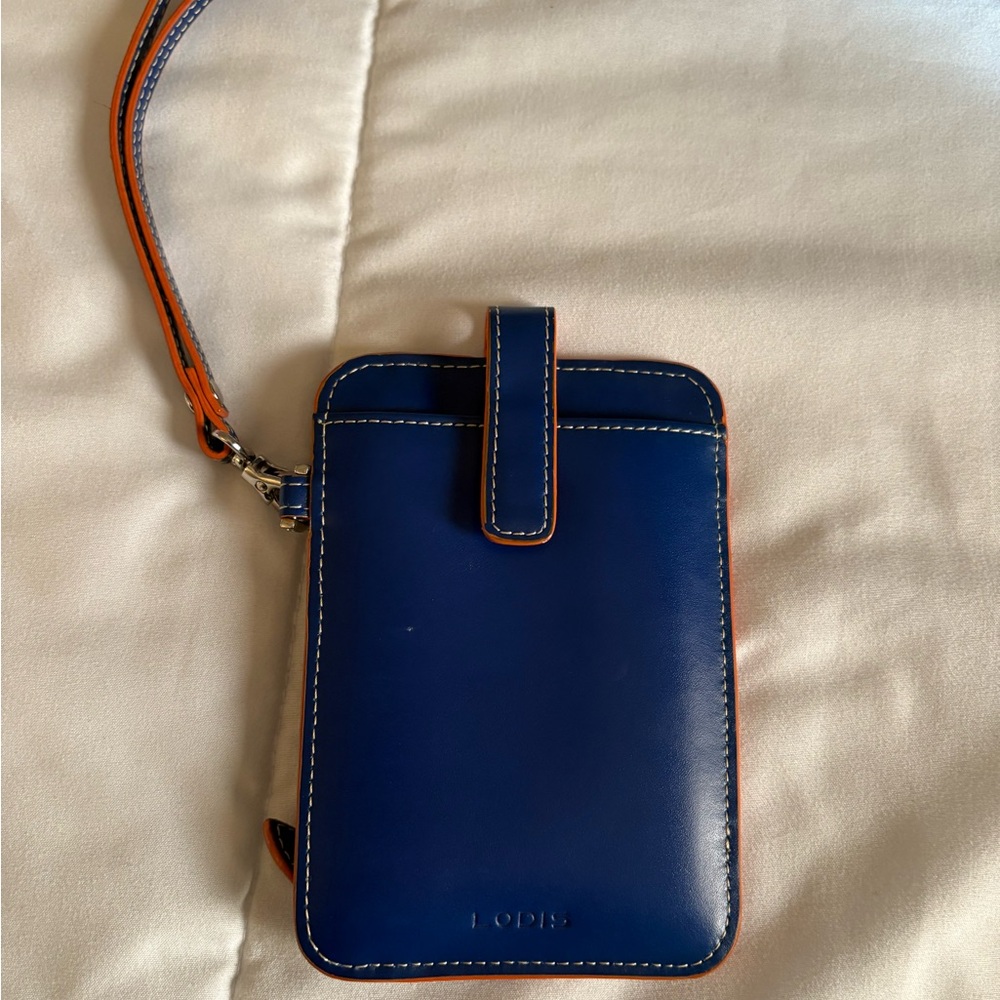 Lodis Navy and Tangerine Phone Holster